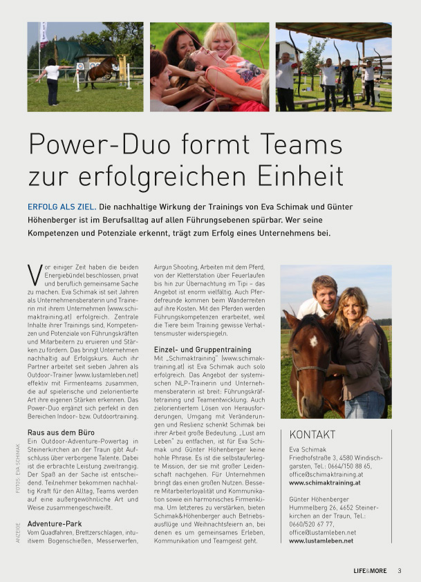 Lust am Leben in der Chefinfo