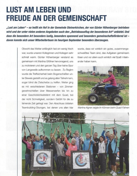 Lust am Leben in der Zeitung neu