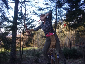 Günter und Moni am trainieren