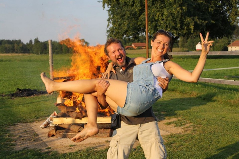 Lust am Leben Feuerlaufen