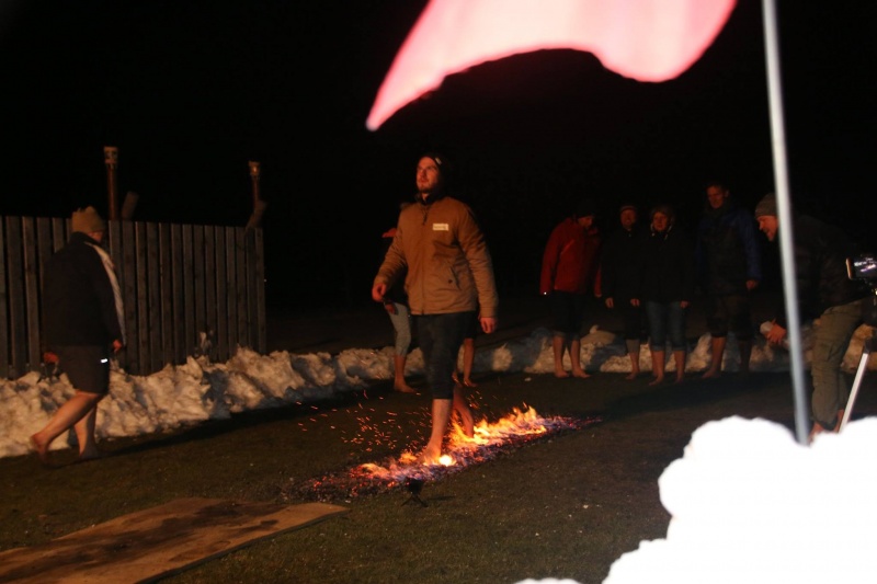 Lust am Leben Feuerlaufen Winter