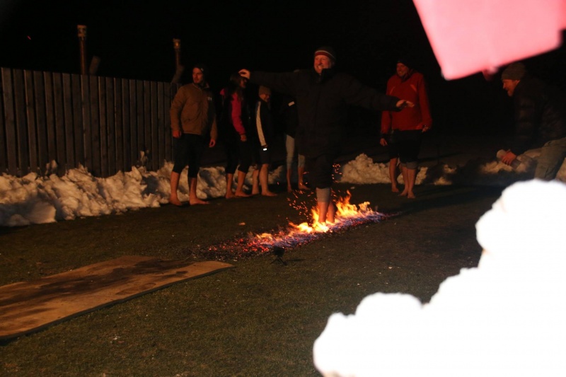 Lust am Leben Feuerlaufen Winter