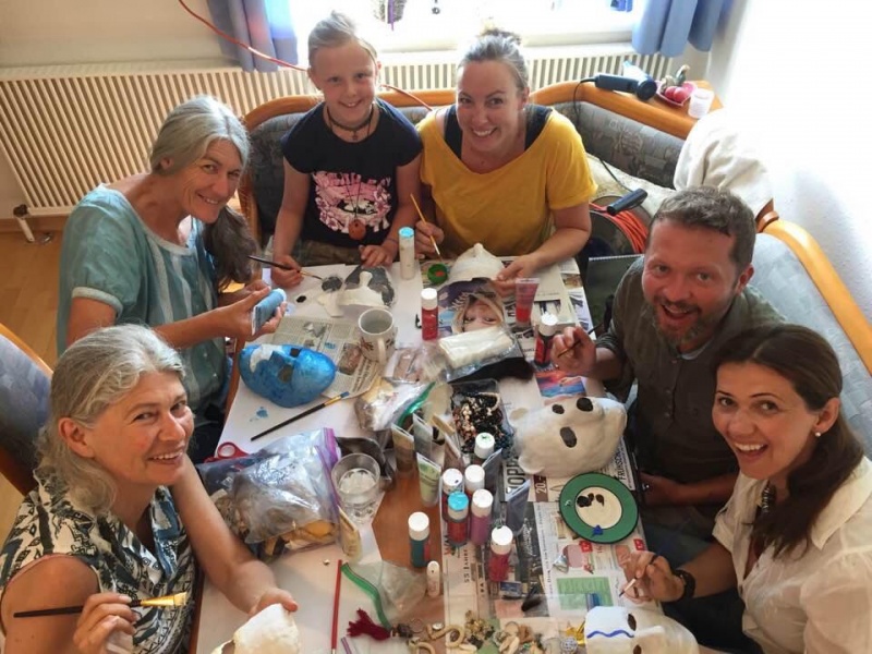 Lust am Leben Krafttier Maskenbau