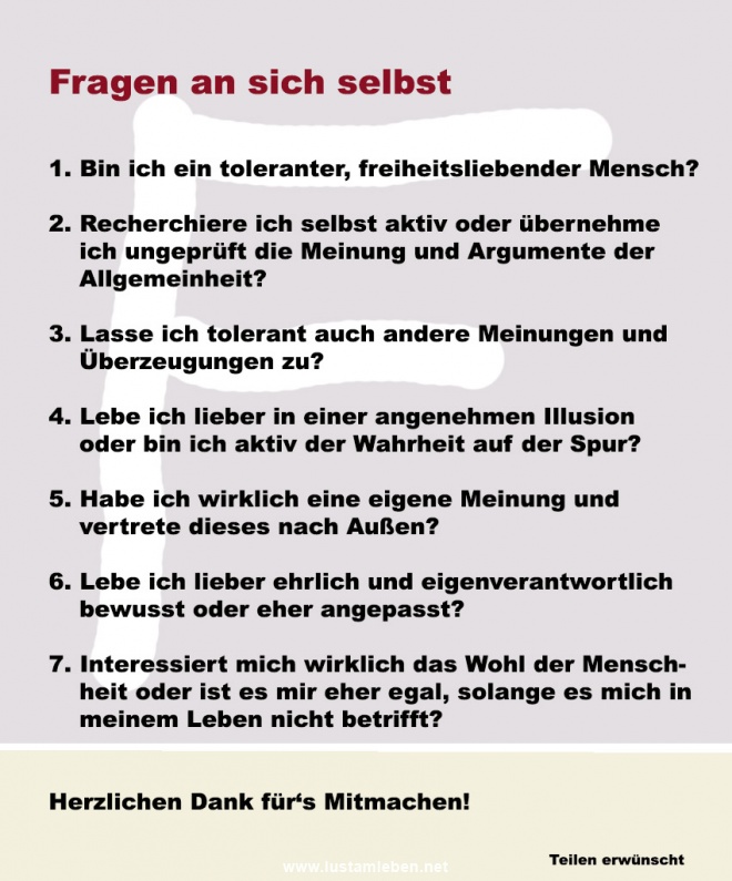 Frage zur Freiheit